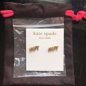 New Kate Spade “Mrs” earrings